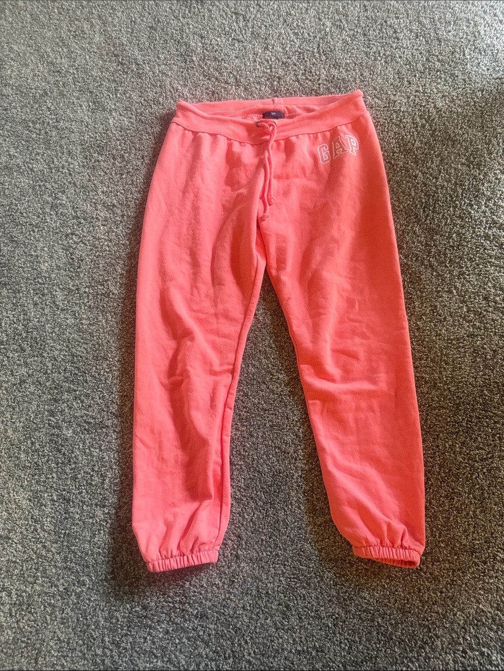GAP Coral-Accent Pink Jogger Pants